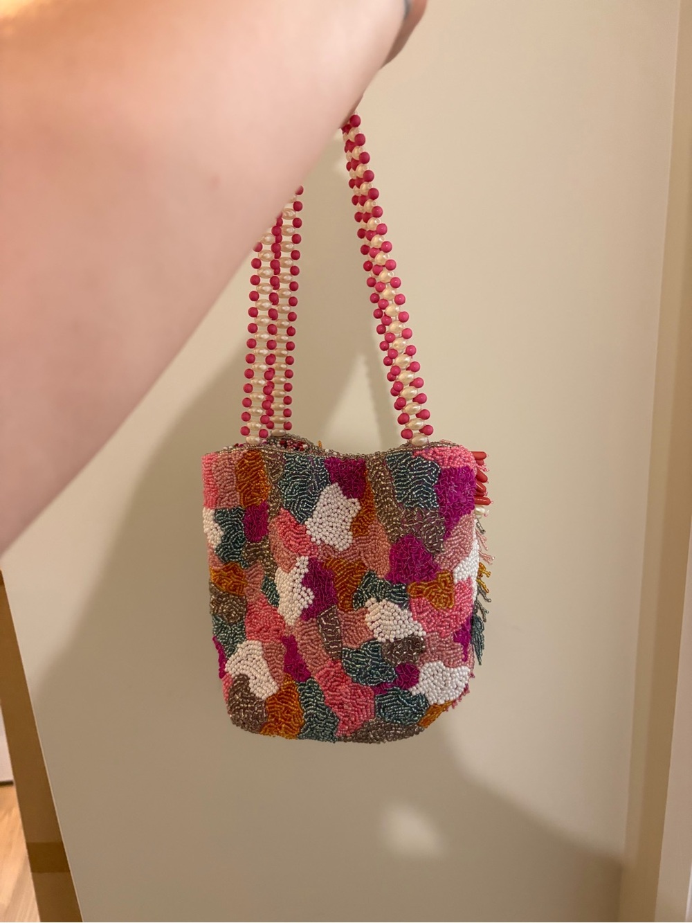 Vibrant Colour Beaded Mini Bag - Picture 6 of 9